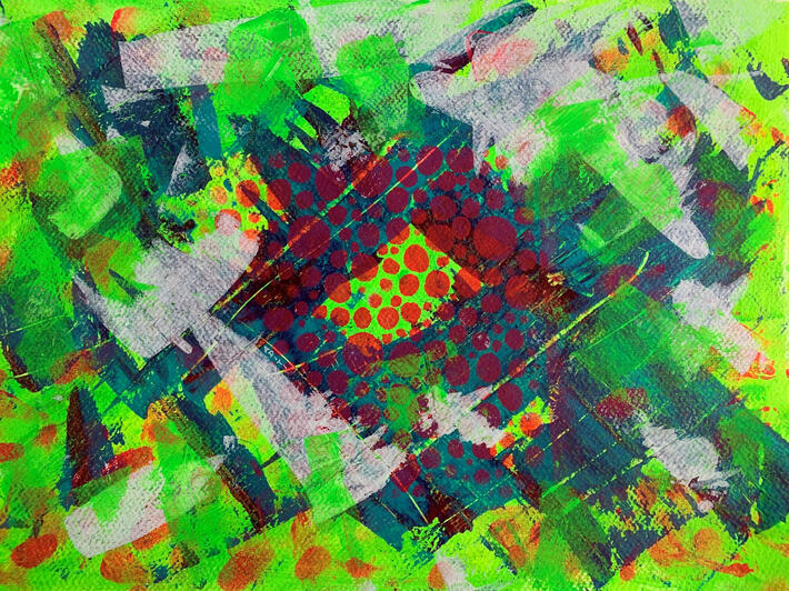 High On Life - abstract art print abstract painting