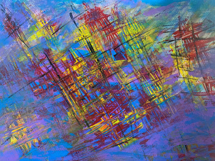 Fleet - Downloadable Printable Wall Art, Abstract Wall Art, Cool unique modern contemporary colorful Wall Art, Abstract Pattern Wall Art