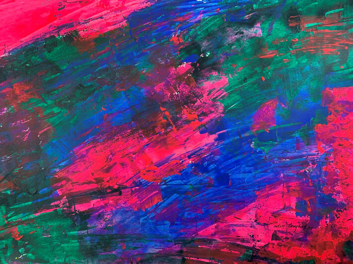 Illusive - cool, modern, intuitive and colorful abstract art