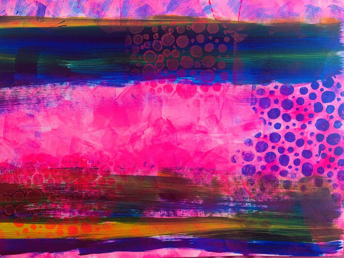 Allure - cool unique modern colorful intuitive abstract art